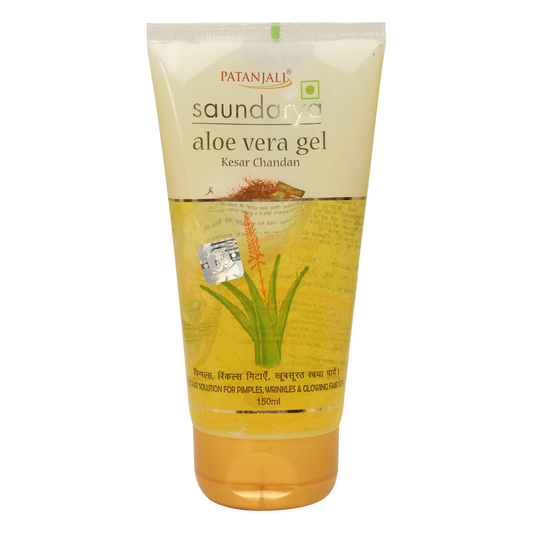 Patanjali Saundarya Aloe Vera Gel With Kesar Chandan, 150ml