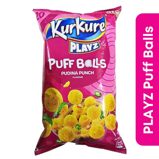 Kurkure Playz Puff Balls (PUDINA PUNCH) Chips