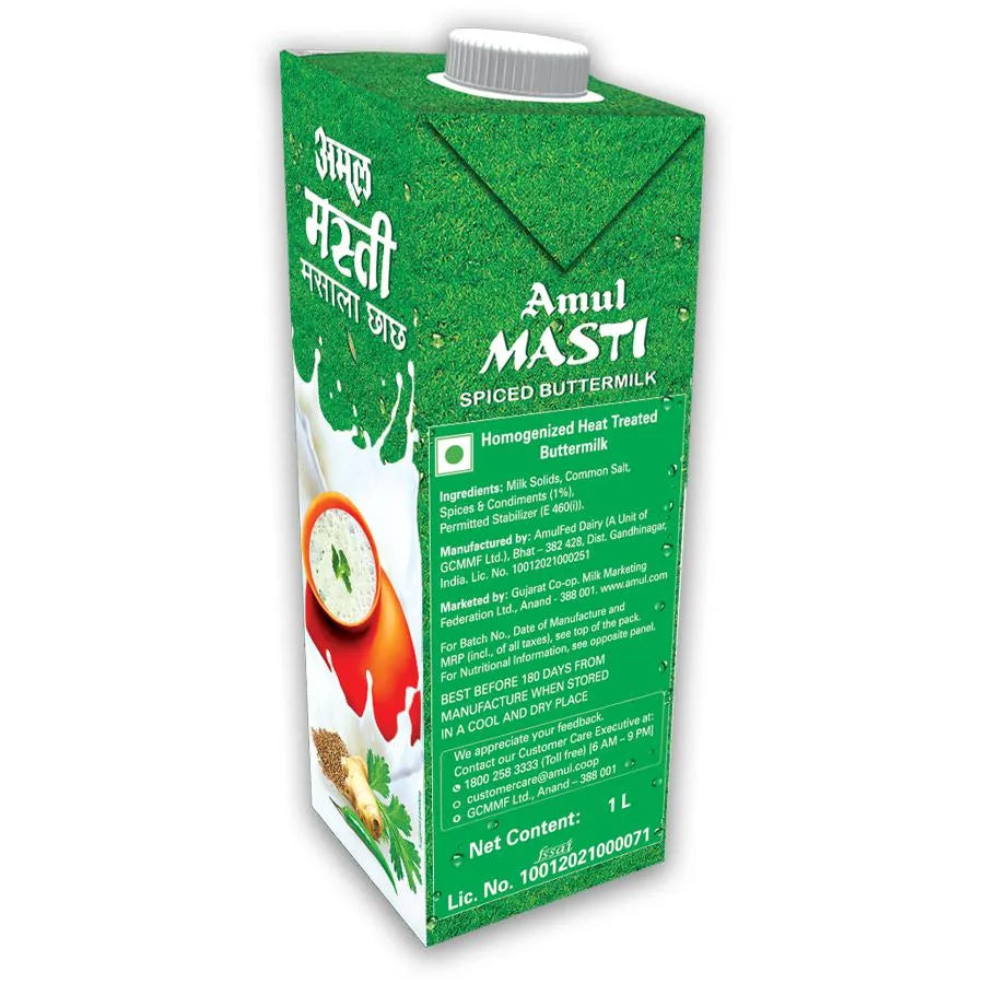 Amul Masti Buttermilk - Spice (1L)
