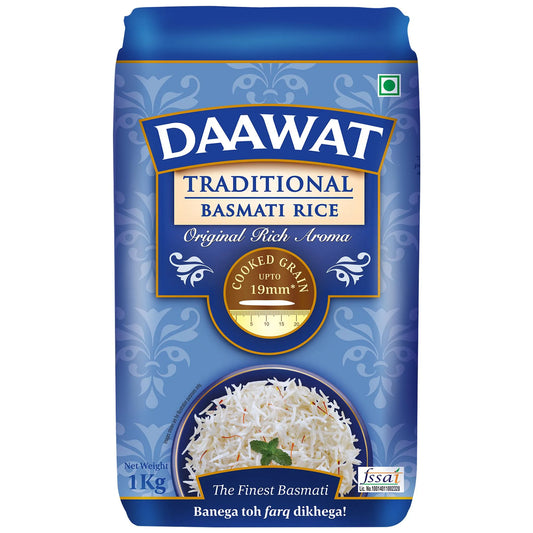 Daawat Traditional Basmati Rice (1kg)