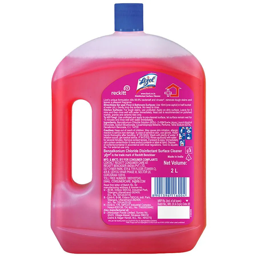 Lizol Disinfectant Surface & Floor Cleaner Liquid - Floral,(2l)