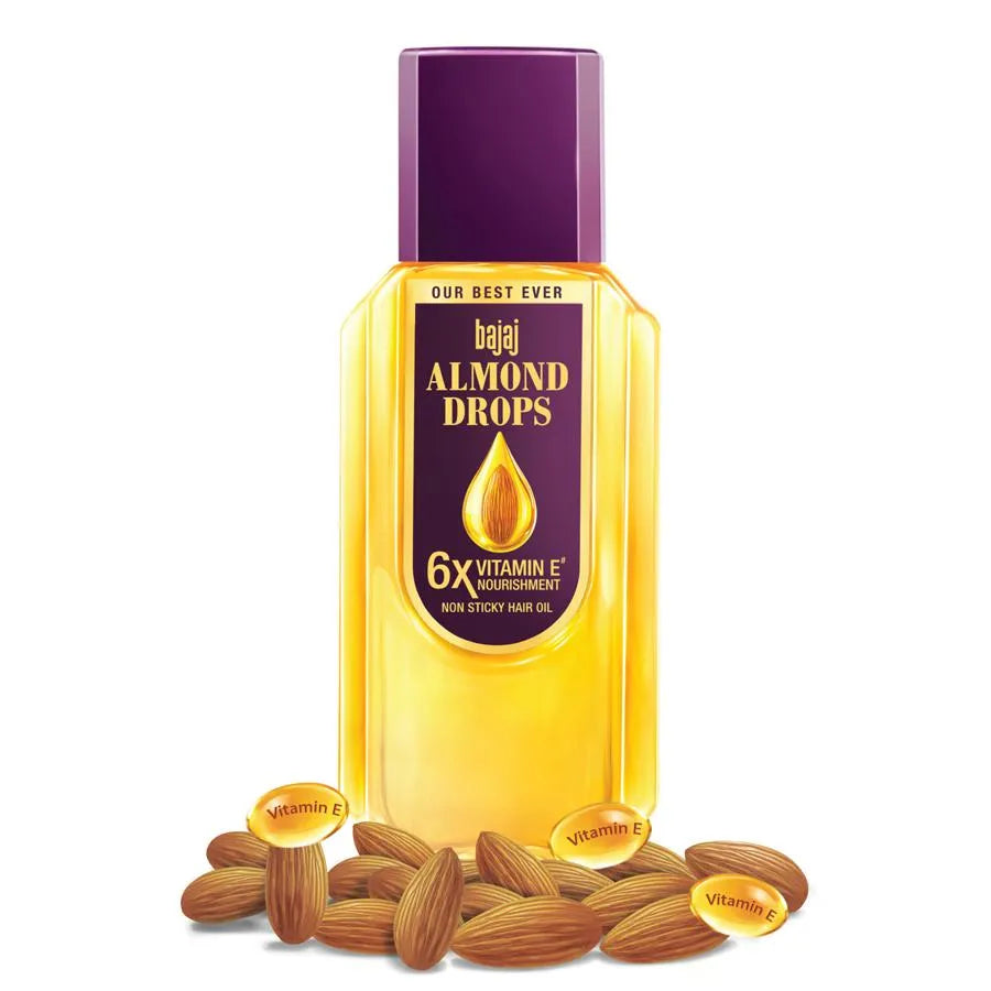 Bajaj Non-Sticky Almond Hair Oil (285ml)