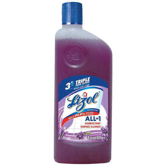 Lizol Disinfectant Surface & Floor Cleaner Liquid - Lavender, (500ml)