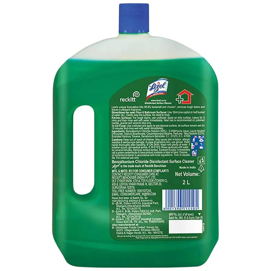 Lizol Disinfectant Surface & Floor Cleaner Liquid - Jasmine, (2l)