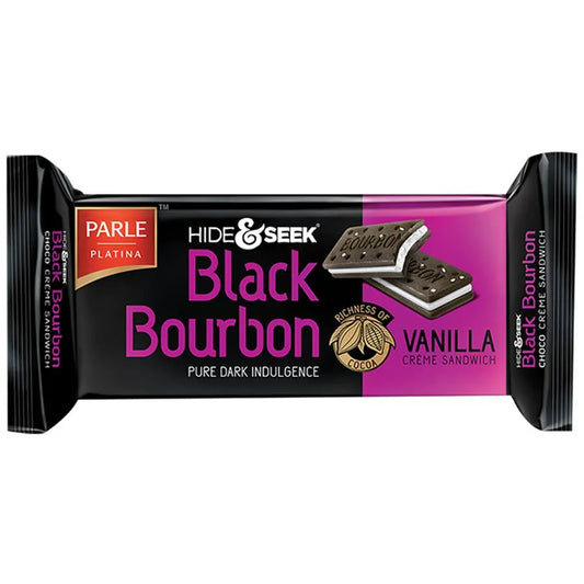 Parle Hide & Seek Black Bourbon Vanilla Cream Biscuits (100g)