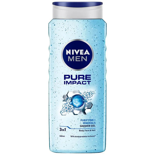 Nivea Men Pure Impact Shower Gel (500ml)