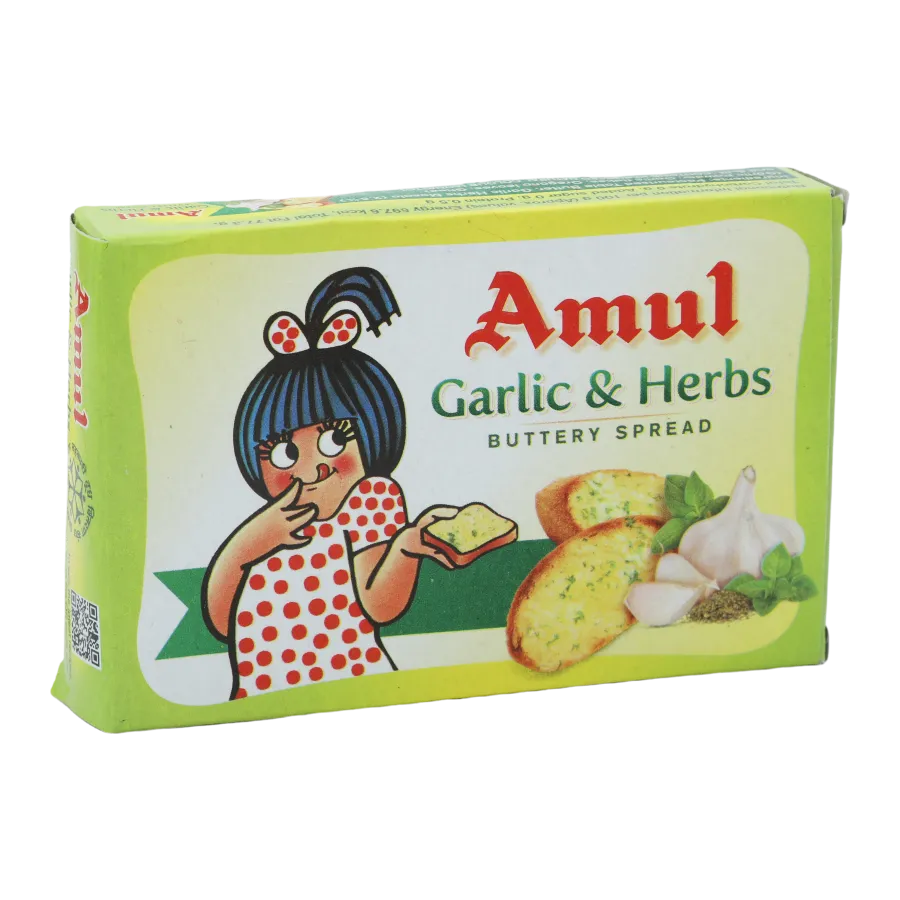 Amul Garlic & Herbs Buttery Spread (100g Carton)