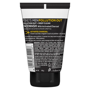 Ponds Men - Pollution Out Activated Charcoal Face Wash (100g)