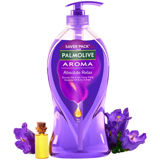 Palmolive Aroma Absolute Relax Shower Gel - With Ylang Ylang Essential Oil & Iris Extract, (750ml)