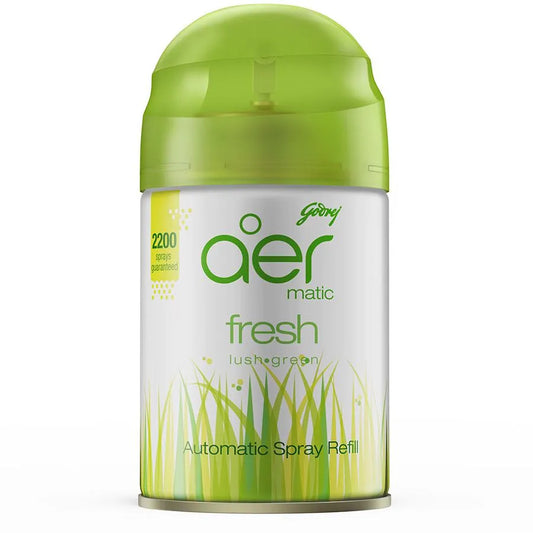 Godrej Aer Matic Refill - Fresh Lush Green (225ml)