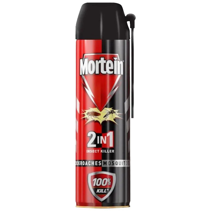 Mortein 2-In-1 Mosquito & Cockroach Killer Spray - Lemon Fragrance, (600ml)