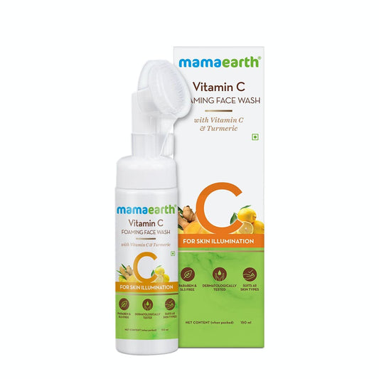 Mamaearth Vitamin C Foaming Face Wash With Turmeric For Skin Illumination (150ml)