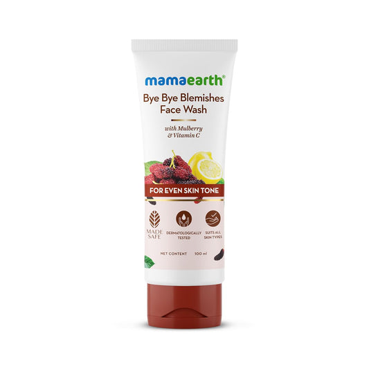 Mamaearth Bye Bye Blemishes Face Wash With Mulberry & Vitamin C For Every Skin Tone (100ml)