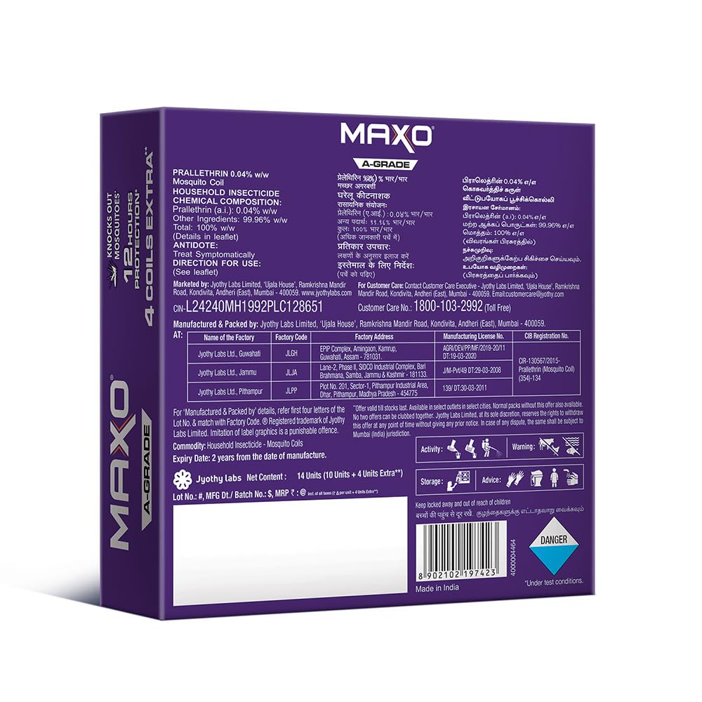 Maxo Mosquito Repellent Coil (10 Units)