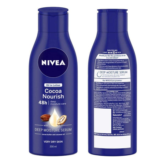 NIVEA Oil In Lotion - Cocoa Nourish  (200ml)