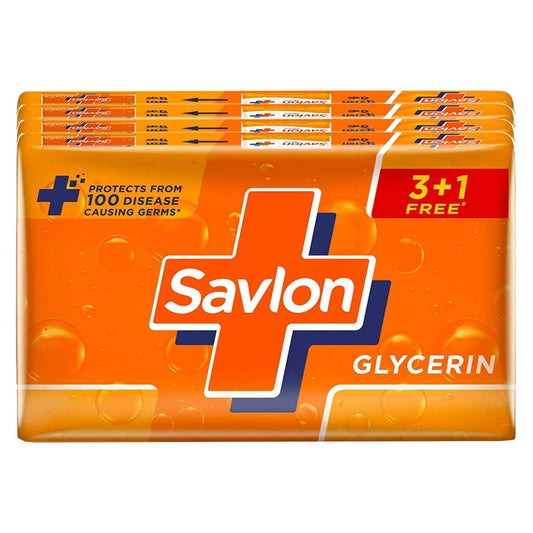 Savlon Glycerin Soap, 75g(Buy 3 Get 1 Free)