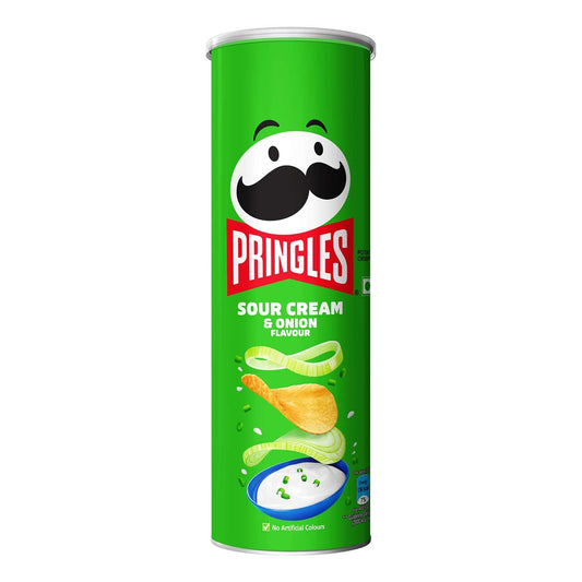 Pringles Sour Cream & Onion Potato Chips (107g)