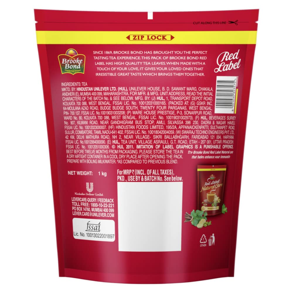 Brooke Bond Red Label Tea (1kg)