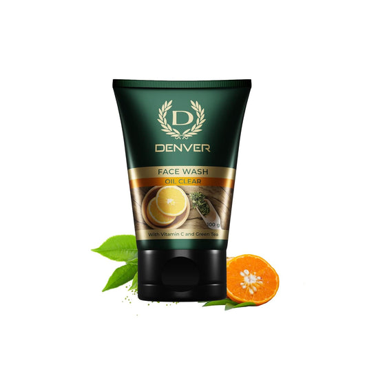 Denver Face Wash Oil Clear With Vitamin C And Green Tea (100g)