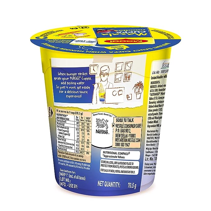 Nestle Maggi Cuppa Cup Noodles Masala Cup (70.5g)
