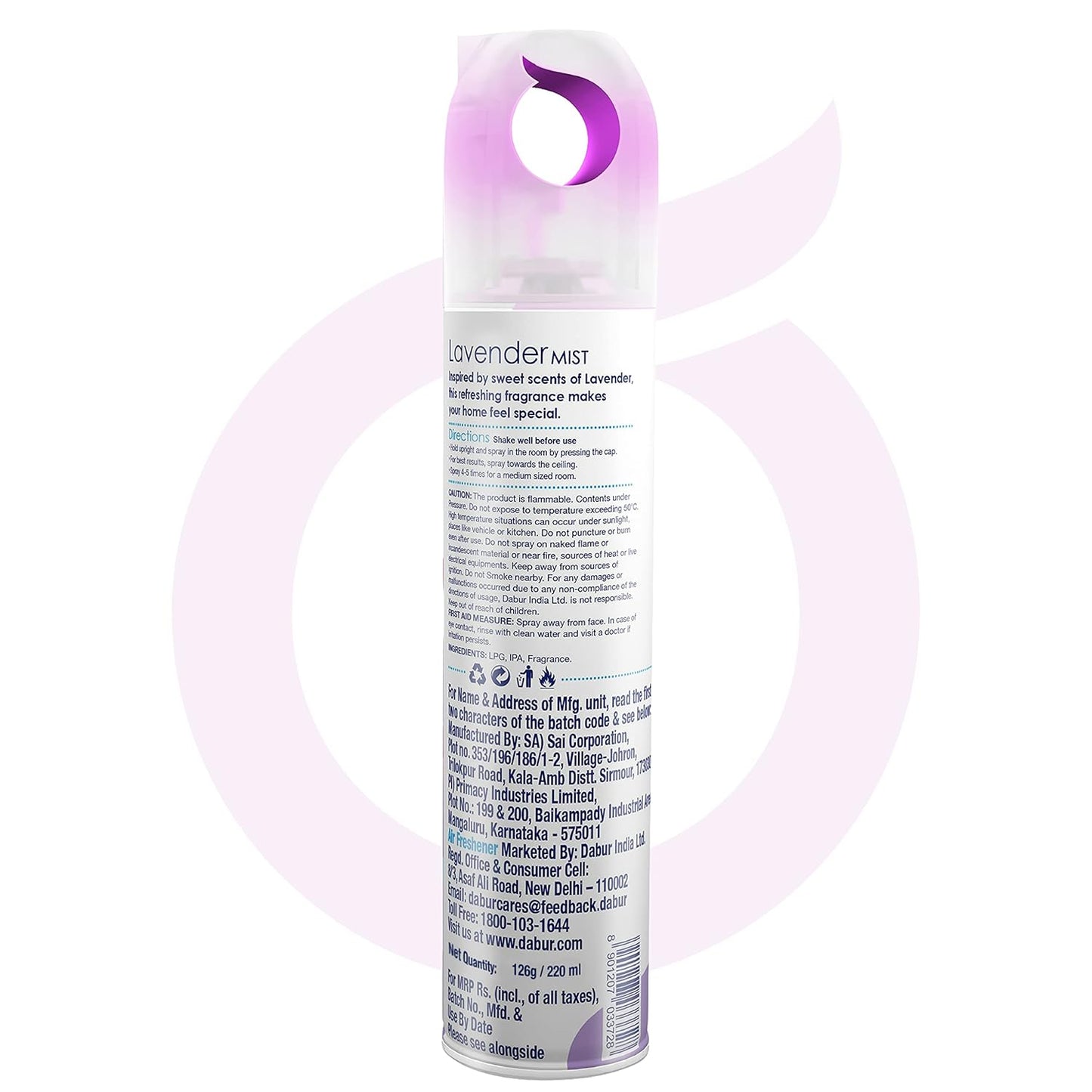 Odonil Room Air Freshner Spray Lavender Mist - 220 ml