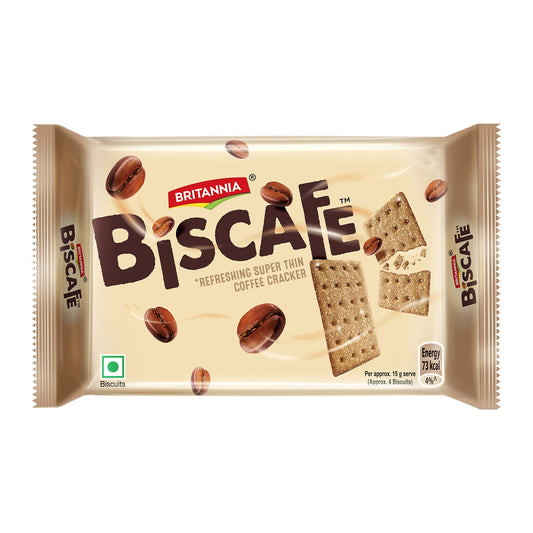 Britannia Biscafe Refreshing Super Thin Coffee Cracker (100g)