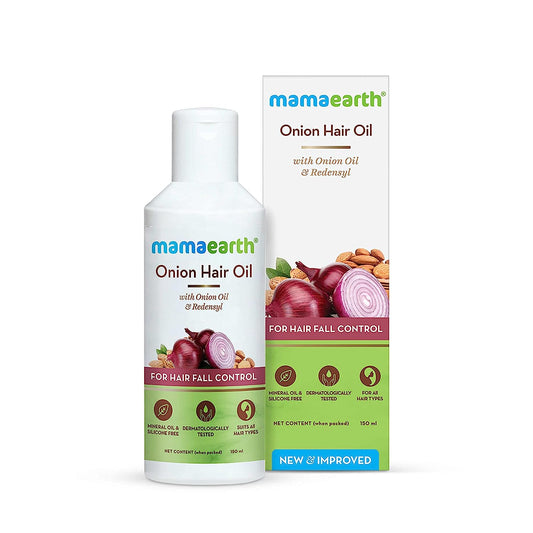 Mamaearth Onion Hair Oil For Hair Fall Control (150ml)