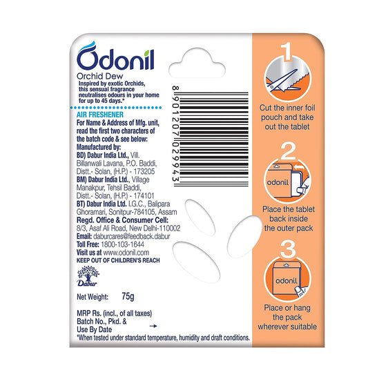 Odonil Air Freshener Blocks -Orchid Dew (75g)
