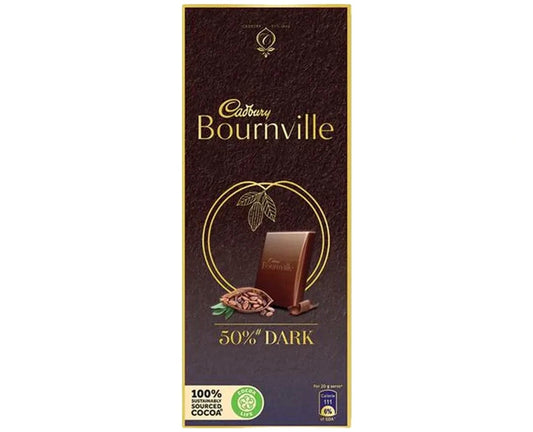 Cadbury Bournville Rich Cocoa 50% Dark Chocolate (80g)