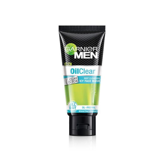 Garnier Men Oil Clear Deep Cleansing Icy Face Wash - Clay D-Tox (50gm)