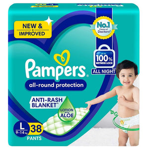 Pampers All Round Protection Pants (L) 38 count (9 - 14 kg)