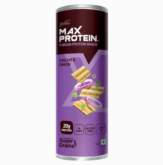Ritebite Max Protein 7 Grain Protein Snack Cream 7 Onion (120g)
