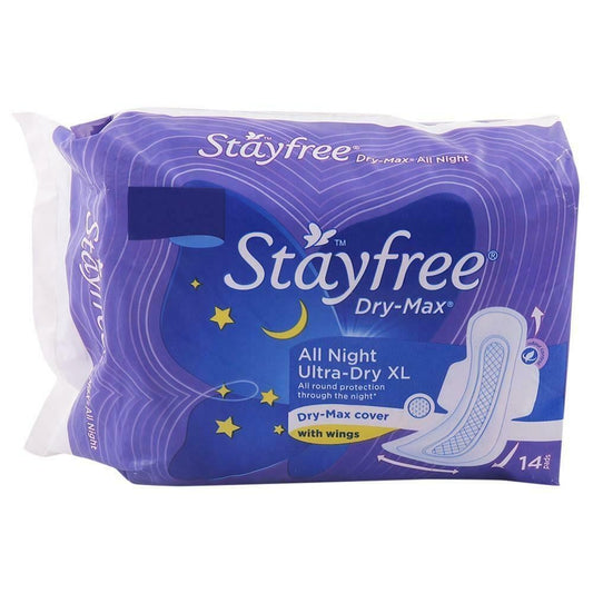 Stayfree Dry-Max Sanitary Napkin with Wings (XL) (14p)