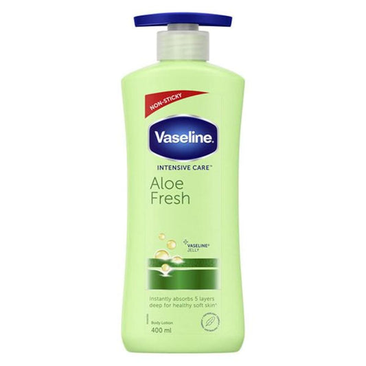 Vaseline Intensive Care Aloe Fresh Body Lotion Daily Moisturizer for Dry Skin (400ml)